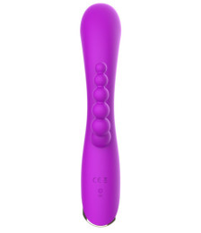 Vibromasseur triple stimulation très puissant violet USB - WS-NV062PUR
